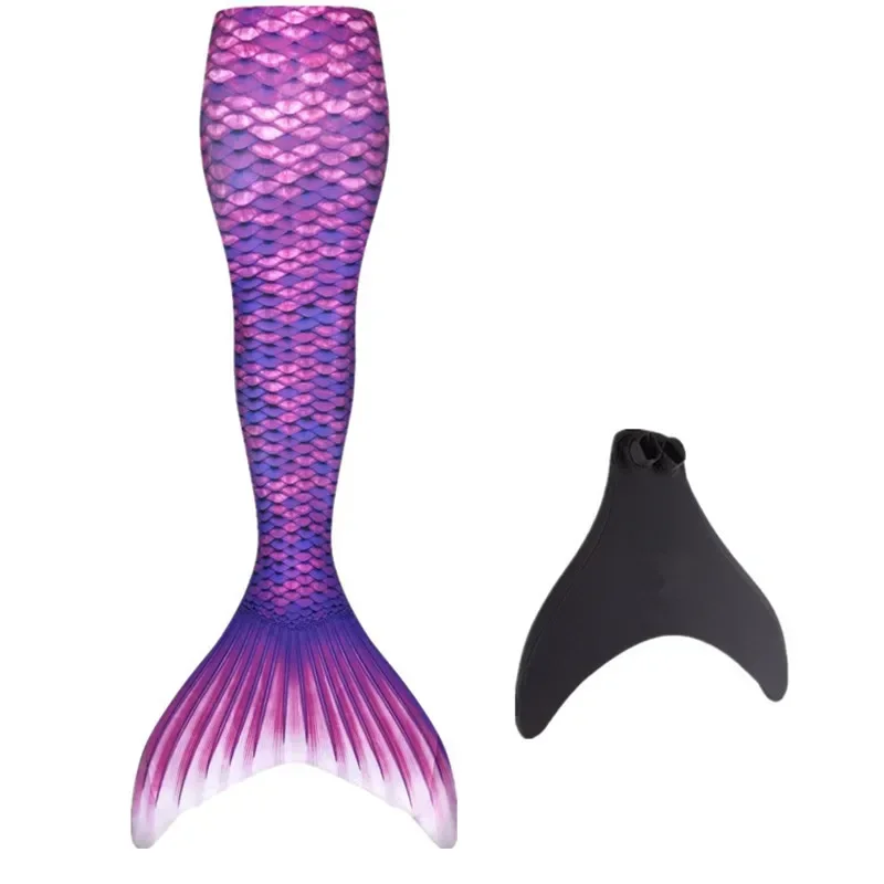 New Kids Adult Swimming Mermaid tail Girl Mom Cosplay Mermaid Costume Children Party Gift Fantasy Swimsuit With Monofin Fin thumbnail 5