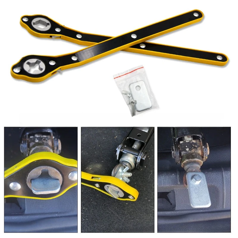 Auto Labor Saving Jack Ratchet Wrench Tire Jack Removal Wrench Cross car Labor Saving Wrench Rocker Arm thumbnail 4