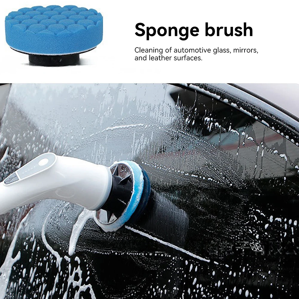 Electric Cleaning Brush Cordless Spin Scrubber Adjustable Extended Handle with 8 Replaceable Heads For Bathroom Kitchen Toilet thumbnail 2