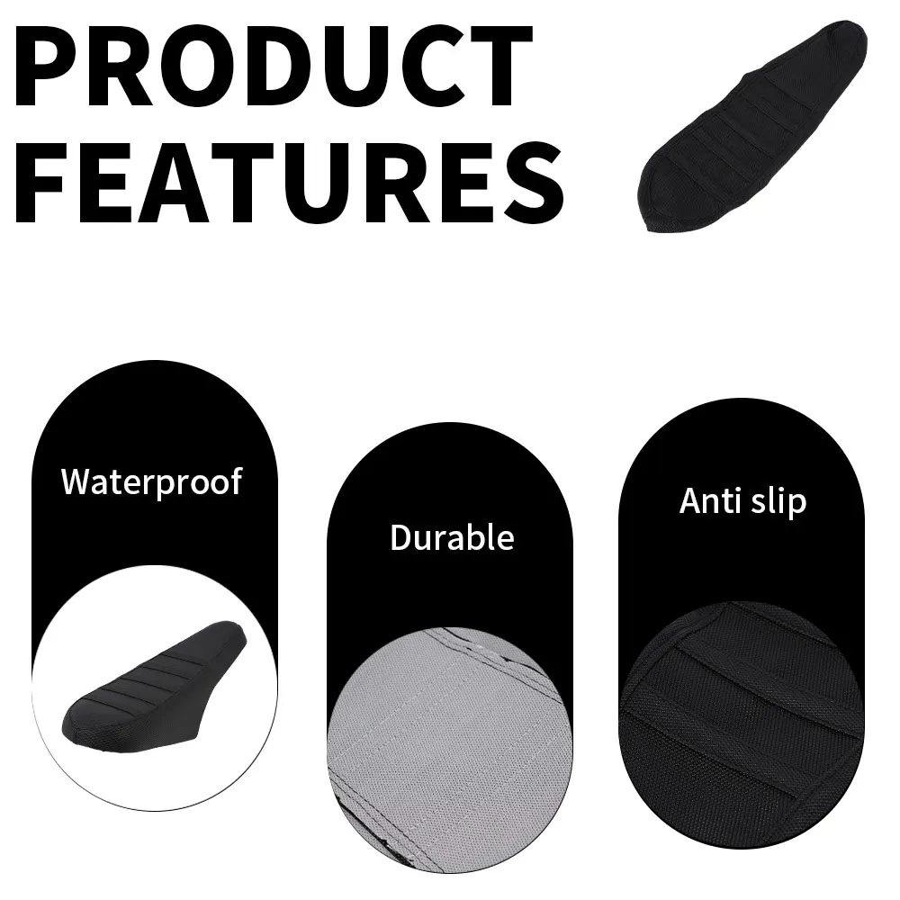 Motorcycle Seat Cover Waterproof Non-slip Particles Design PVC For Ridstar Q20 Electric Bike E-bike Scooter Bicycle Accessories thumbnail 4