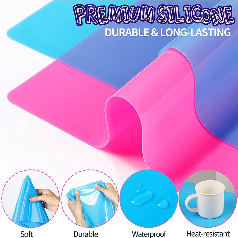 50X40/60X40cm Large Silicone Table Mat High Quality Waterproof Placemat Resin Pad for DIY Jewelry Making Accessories Baking Mat thumbnail 3