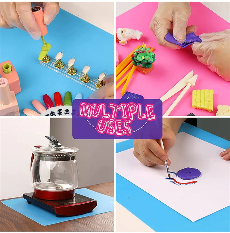 50X40/60X40cm Large Silicone Table Mat High Quality Waterproof Placemat Resin Pad for DIY Jewelry Making Accessories Baking Mat thumbnail 6