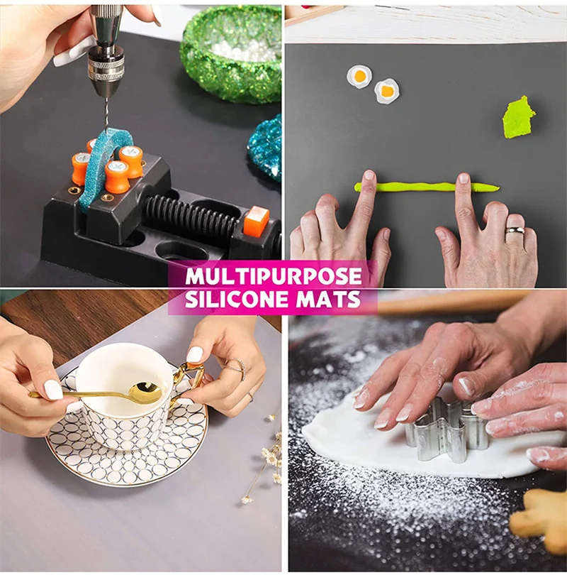 50X40/60X40cm Large Silicone Table Mat High Quality Waterproof Placemat Resin Pad for DIY Jewelry Making Accessories Baking Mat thumbnail 5