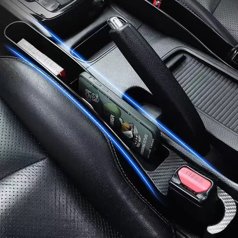 Car Seat Crevice Gaps Storage Box Seat Organizer Gap Slit Filler Holder For Wallet Phone Pocket Car Storage Box thumbnail 4