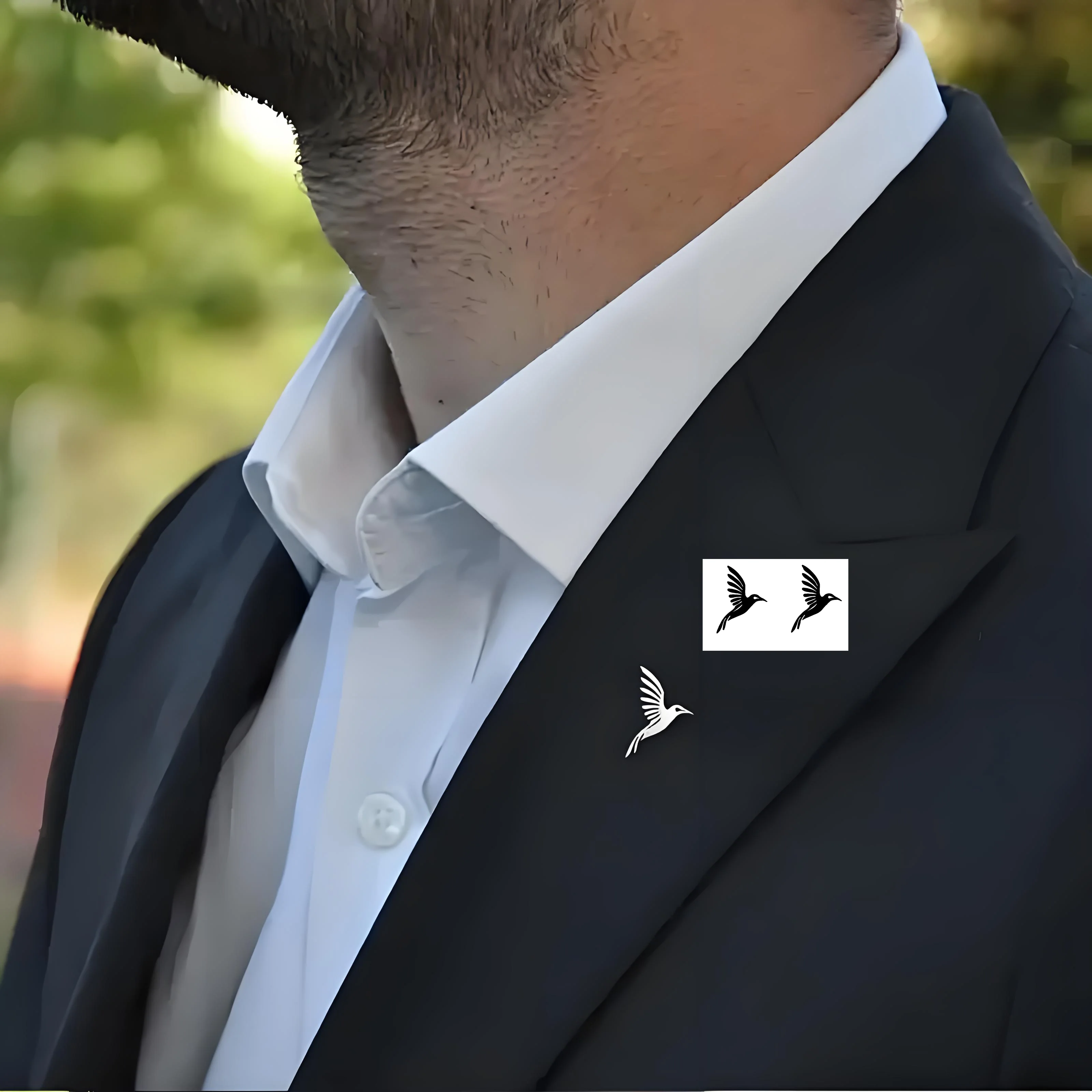 Custom Logo/Image Men’s Replaceable Brooch Set, Metal Lapel Pins for Formal Suits, Ideal for Business & Personalized Gifting thumbnail 6