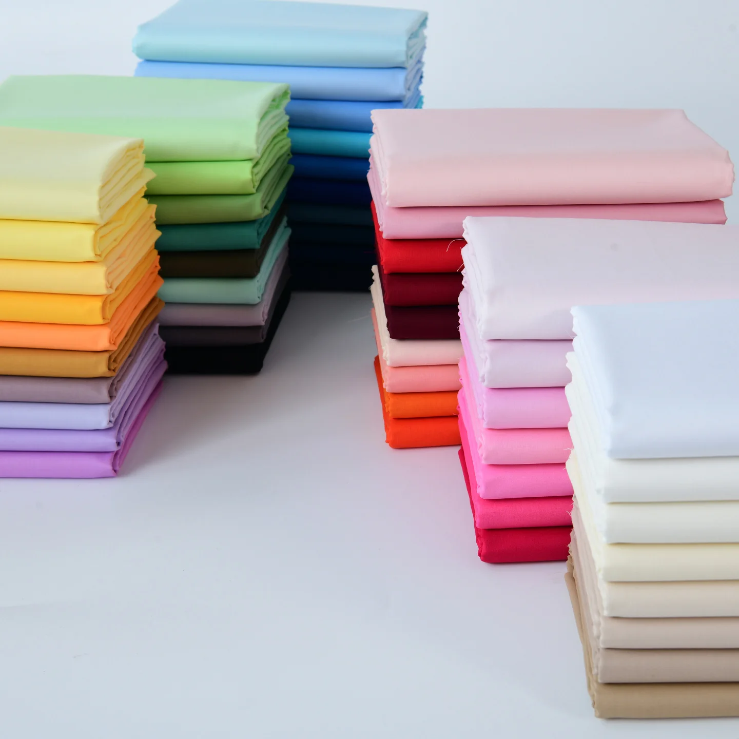 140x50cm 60s Pure Cotton Fabric Solid Color Plain Weave Cloth for Clothing DIY Craft Sewing Cloth