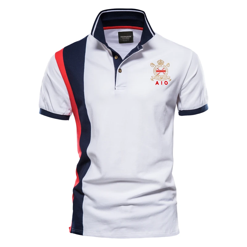 2025 New Men's Fashion Summer Stripe Printing Comfortable and Breathable Polo Shirt Outdoor Leisure Sportswear thumbnail 3