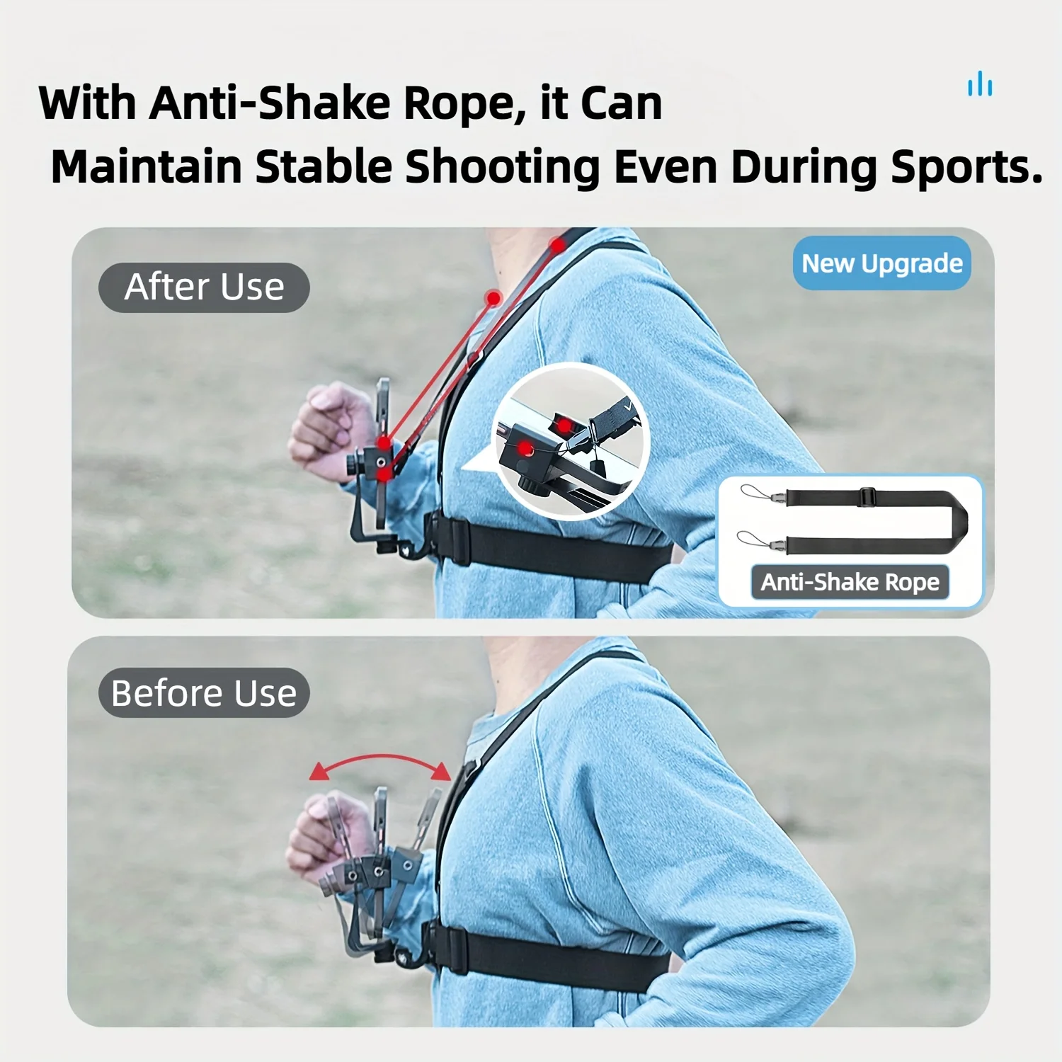 7-in-1 adjustable chest phone stand, suitable for all kinds of mobile phones and action cameras, to record a beautiful life thumbnail 5