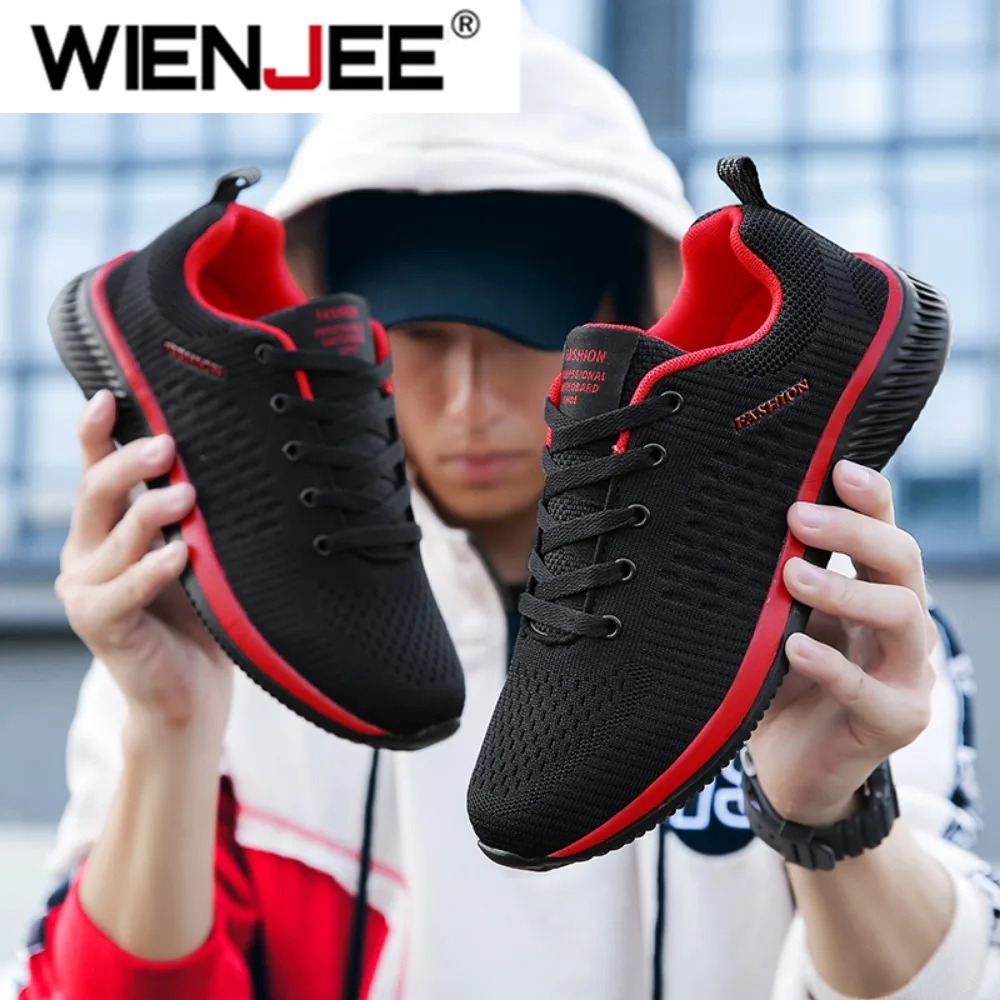 Men Running Walking Knit Shoe Casual Sneakers Breathable Sports Running Athletic Gym Lightweight Outdoor Women Shoes Size38-47 thumbnail 3