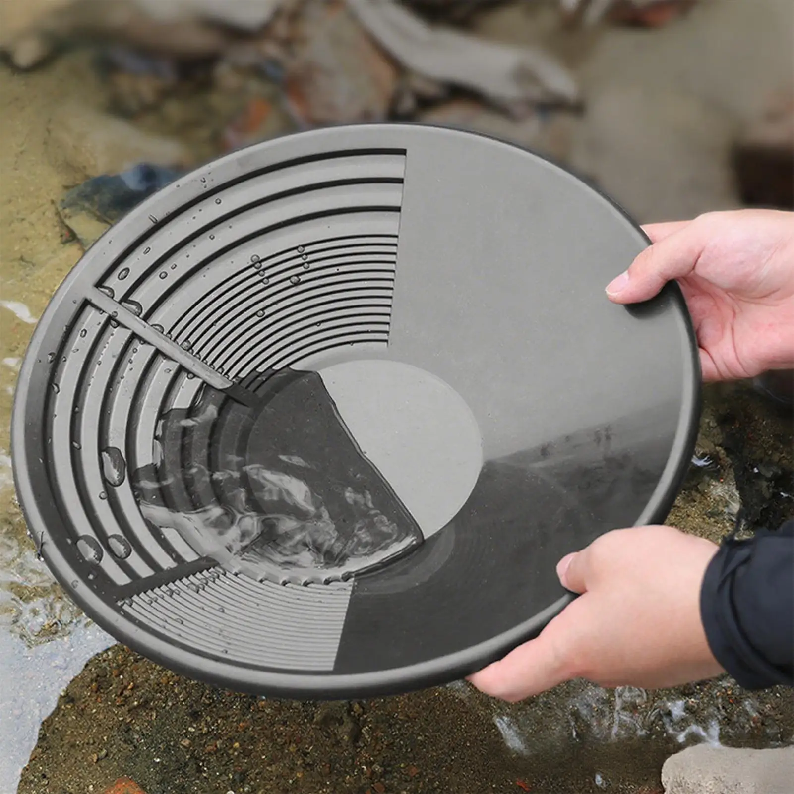 Hot Sale Plastic Gold Pan Basin Gold Mining Pan Ergonomic Gold Panning Tool Gold Pan Mining Tool Gold Panning Equipment thumbnail 3