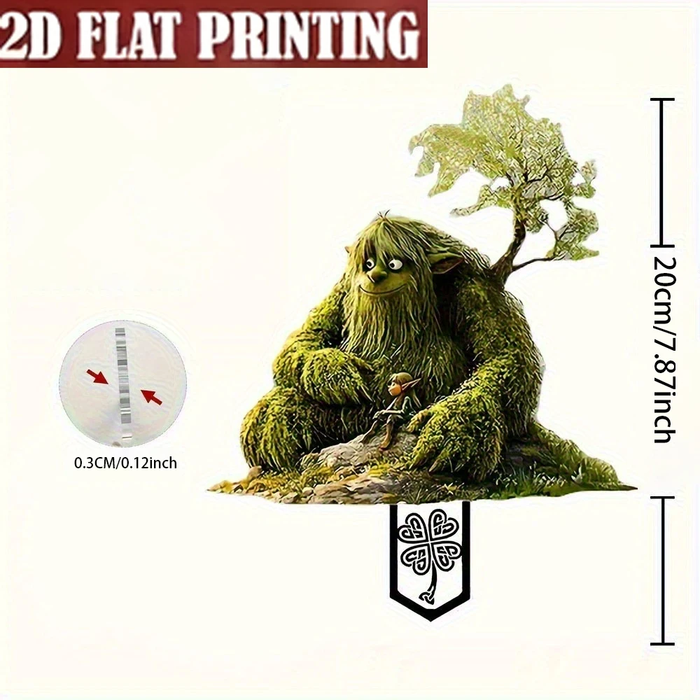 1PCS Fairy Tale Fairy and Forest Giant Garden Decoration Plaque - Suitable for courtyard decoration, flower bed decoration thumbnail 6