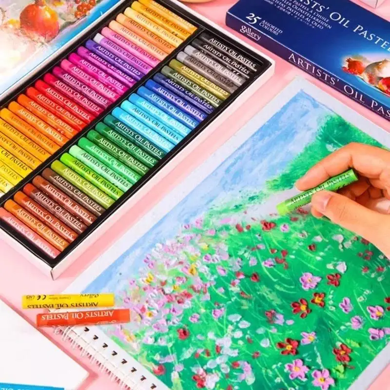 25/50 Colors Oil Pastel Soft Stick Set Children Professional Painting Drawing Graffiti Art Crayons Washable Art Student Supplies thumbnail 4