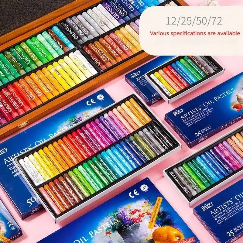 25/50 Colors Oil Pastel Soft Stick Set Children Professional Painting Drawing Graffiti Art Crayons Washable Art Student Supplies thumbnail 3