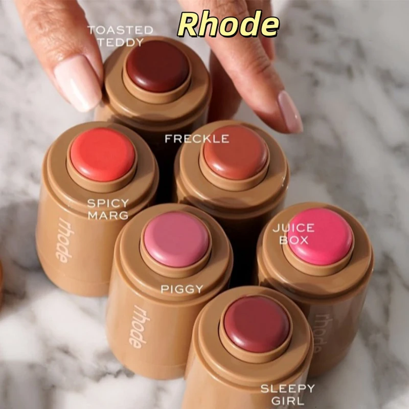 Makeup Cheek Blush Cream Blusher Stick Lip Gloss Phone Case For iPhone 16 17 Ribbon SALTY TAN Raspberry Espresso Lipstick INS thumbnail 3