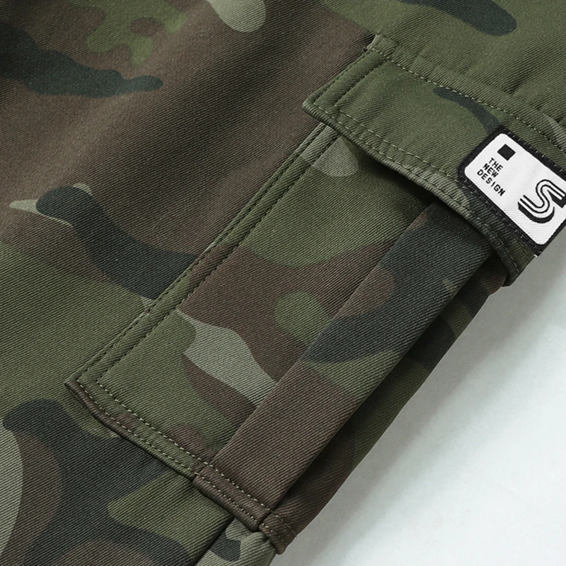 Men's Tactical Camouflage Overalls High-Quality Combat Pants Multi-Pocket Trousers Sports Training Casual Work Pants thumbnail 6