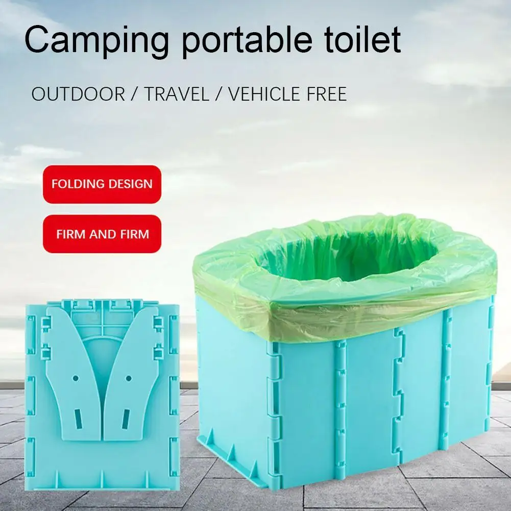 Portable Folding Toilet Commode Car Camping For Travel Bucket Camp Hiking Long Trip Outdoor Multifunction Children's Toilet thumbnail 3
