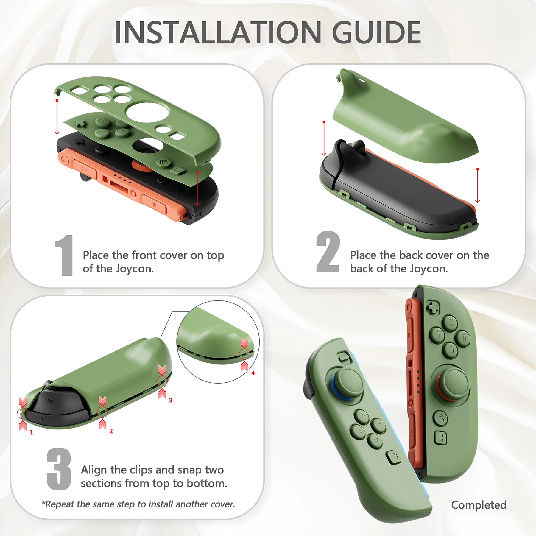 PlayVital Solid Color Protective Case for Nintendo Switch 2, Anti-Scratches Hard Shell Dockable Grip Cover with  Foldable Stand thumbnail 6