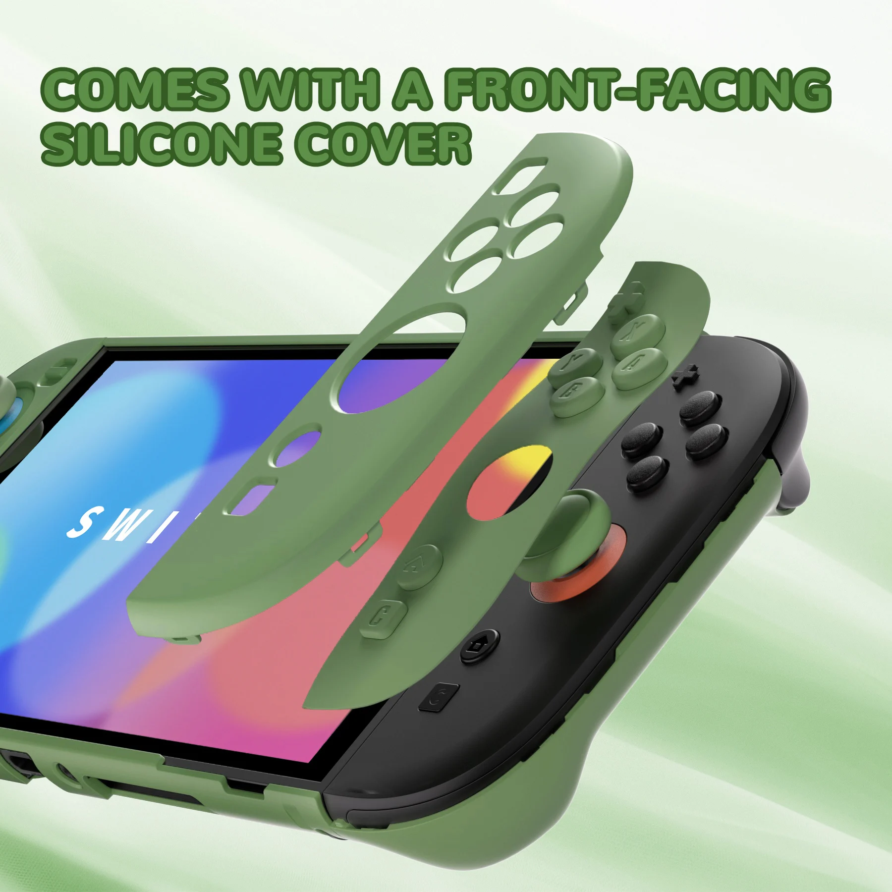 PlayVital Solid Color Protective Case for Nintendo Switch 2, Anti-Scratches Hard Shell Dockable Grip Cover with  Foldable Stand thumbnail 4