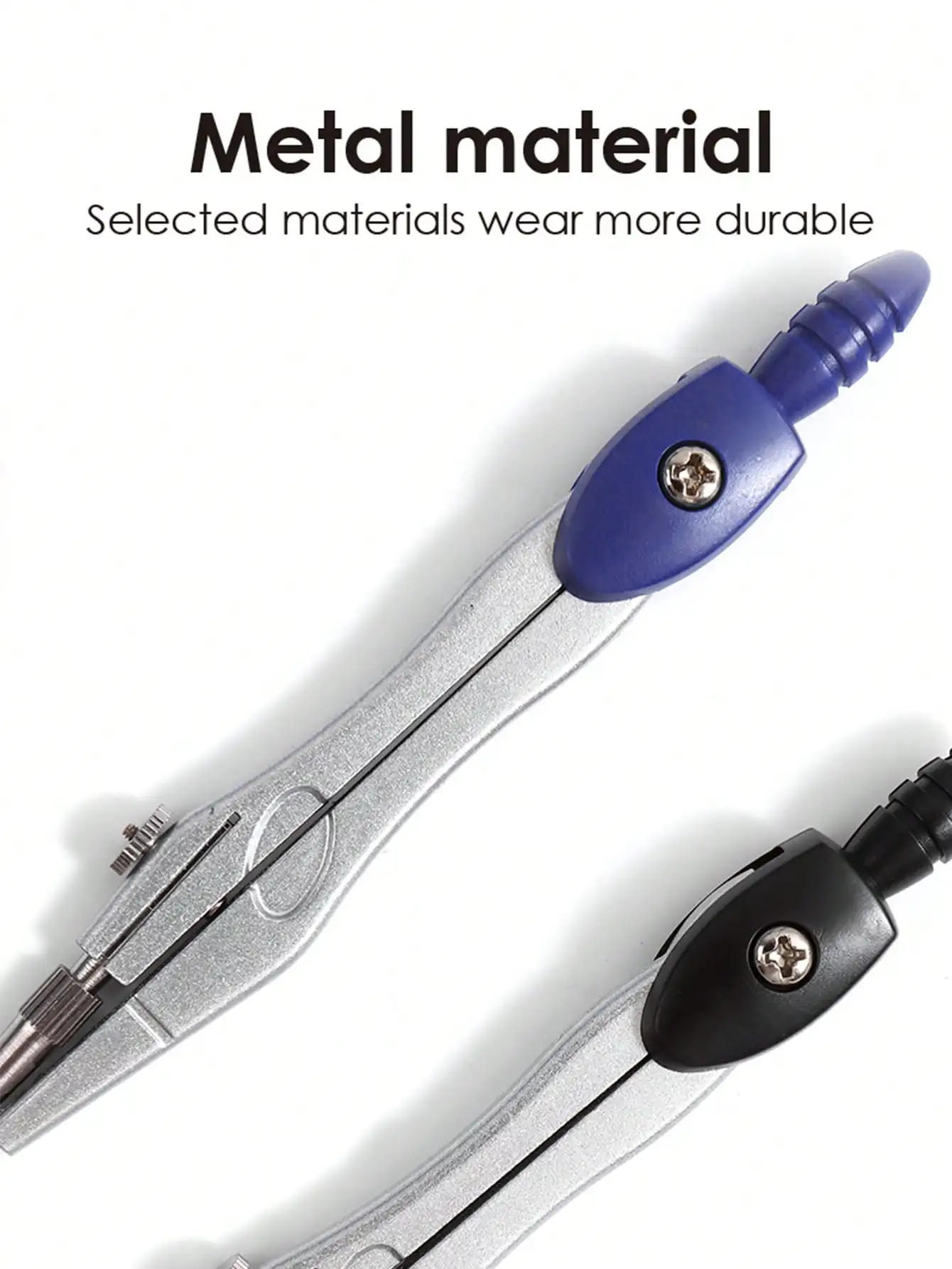 Precision Compasses with Replaceable Tips  Student Drawing and Mapping Tool Set  Suitable for Both Examination and Office Use thumbnail 6