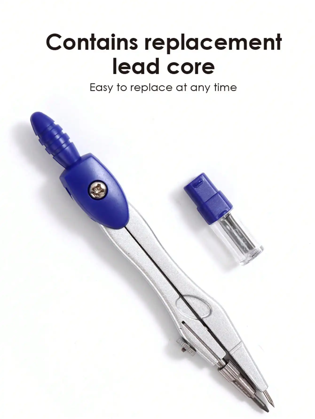 Precision Compasses with Replaceable Tips  Student Drawing and Mapping Tool Set  Suitable for Both Examination and Office Use thumbnail 4