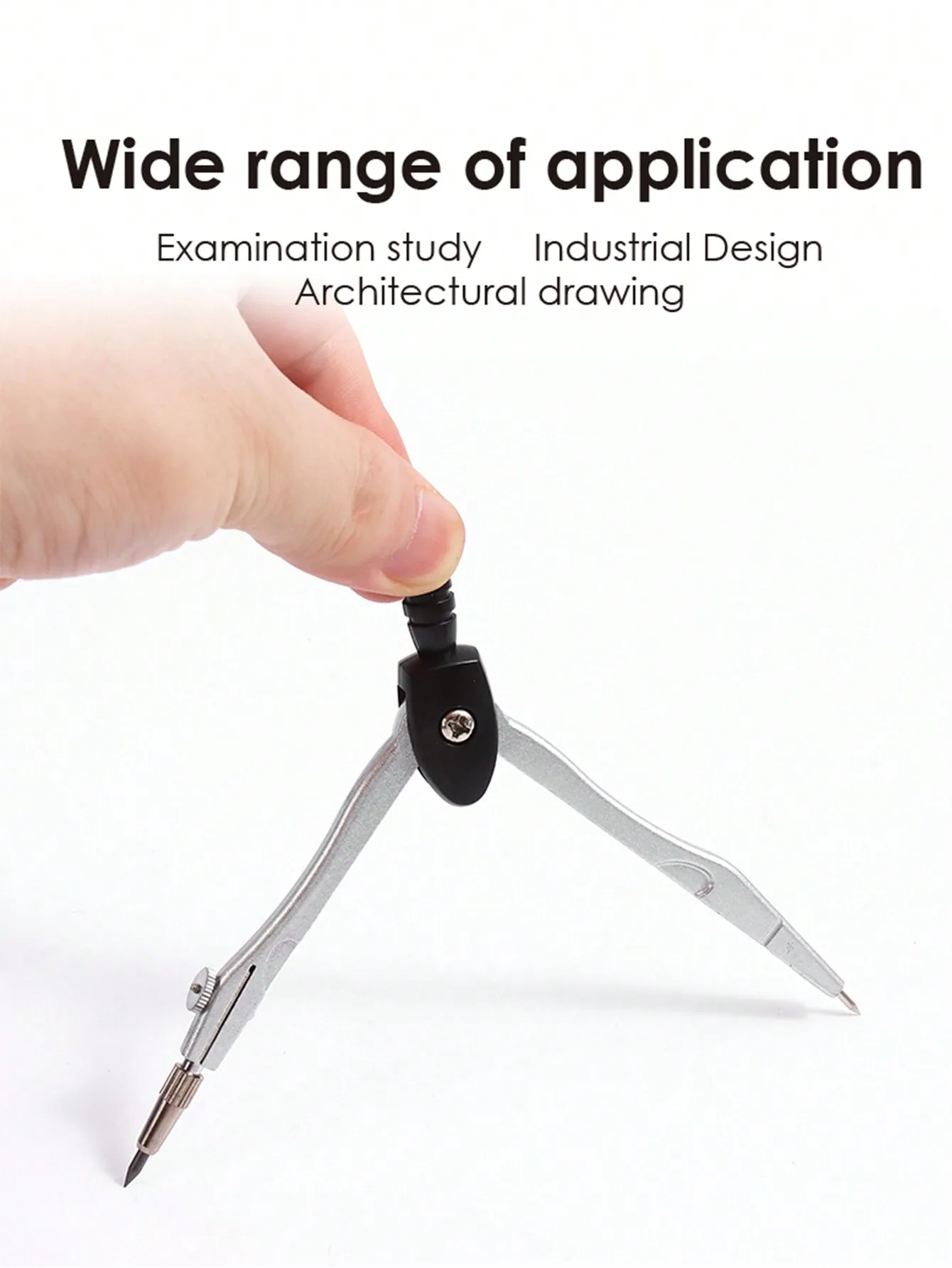 Precision Compasses with Replaceable Tips  Student Drawing and Mapping Tool Set  Suitable for Both Examination and Office Use thumbnail 5