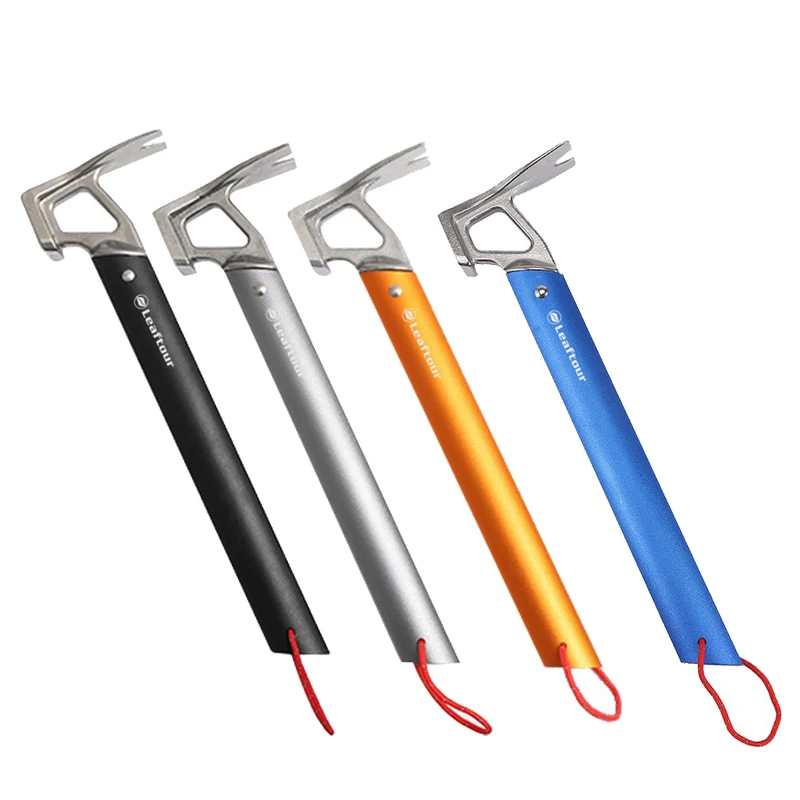Leaftour Multi-use Camping Hammer Lightweight Aluminum Alloy for Outdoor Survival Gear And Emergency Preparedness