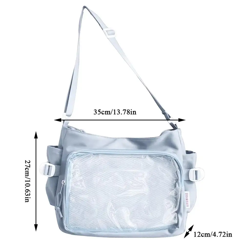 HOT Versatile Y2k Itabag Harajuku Pvc Canvas Tote Bag Women Ita Bag Japanese Style Shoulder Purse Girls' Large Capacity Itabag thumbnail 6