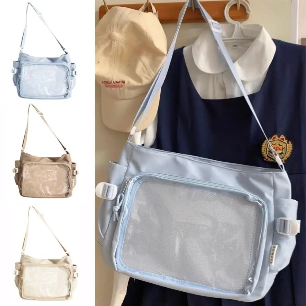 HOT Versatile Y2k Itabag Harajuku Pvc Canvas Tote Bag Women Ita Bag Japanese Style Shoulder Purse Girls' Large Capacity Itabag thumbnail 2