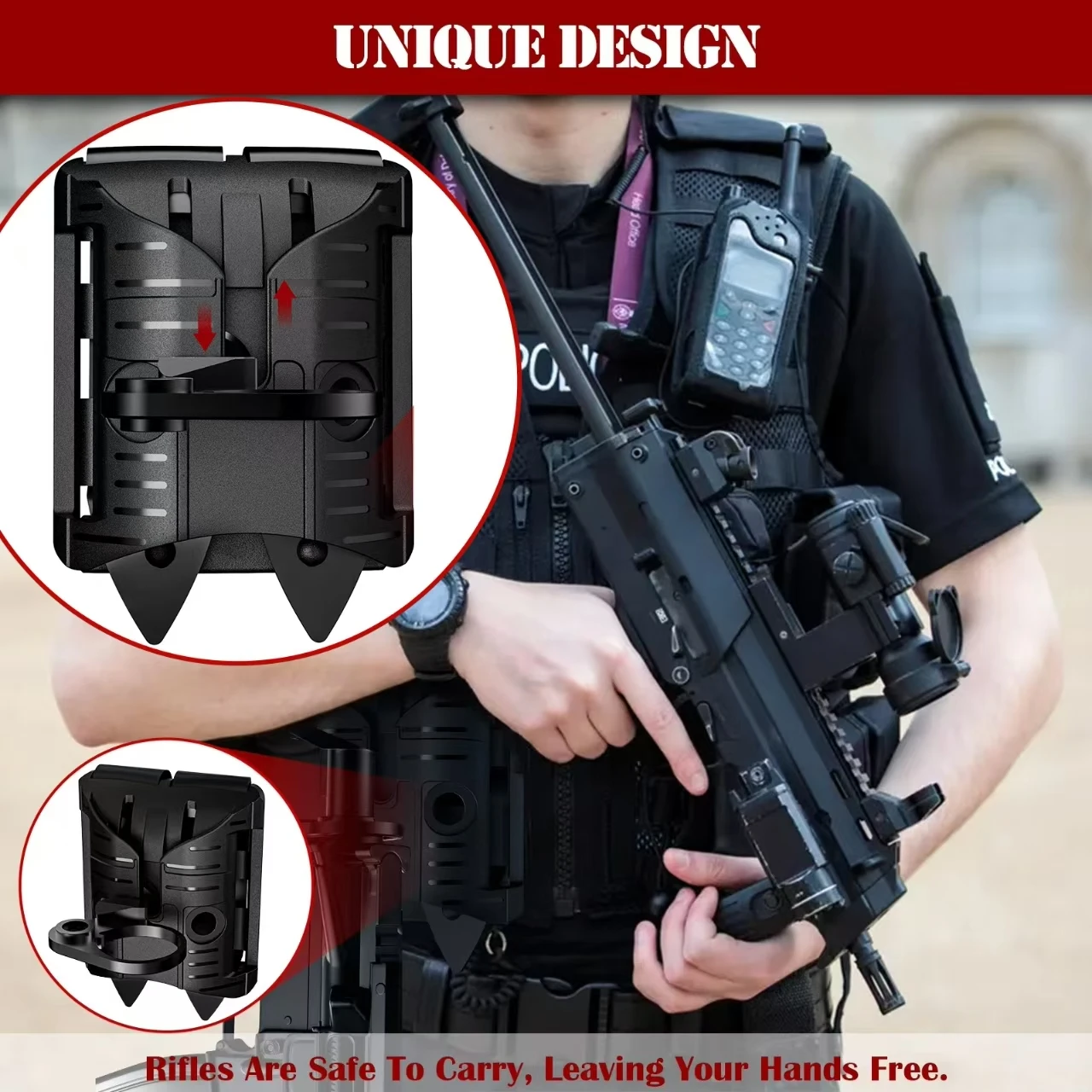 8.7CM Gun Holster AR Holster Tactical Plate For AR10 AK AR15 M4 M16 Airsoft Pouch Hunting Tactical Accessory Leather Case thumbnail 2