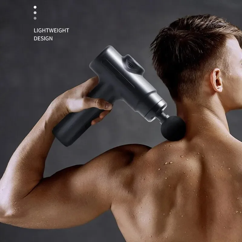 Electric Massage Gun Deep Tissue Facial Massgaer 8 Heads Arms Back Leg Muscle Relaxing For Body Back Arm Sport Fitness thumbnail 3