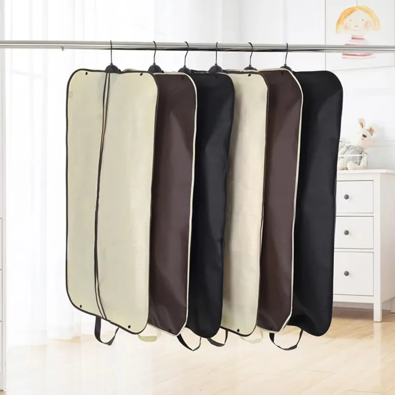 1PC Dust proof coat cover for coats  A suit jacket with zipper and handle dust bag Travel clothing storage dust cover thumbnail 6