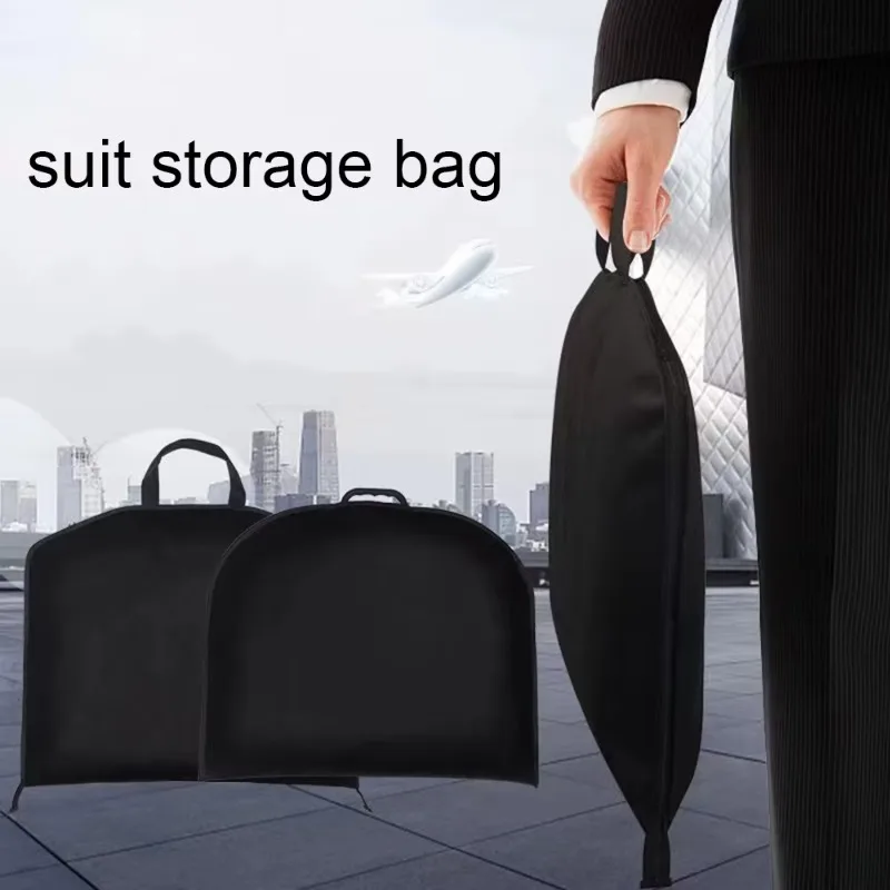 1PC Dust proof coat cover for coats  A suit jacket with zipper and handle dust bag Travel clothing storage dust cover thumbnail 5