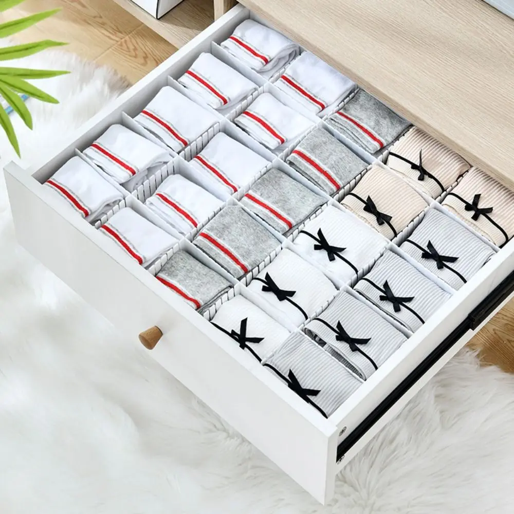 5Pcs Adjustable Drawer Divider Household DIY Combination Partition Board Storage Organizer Space-saving Cabinet Closet Separator thumbnail 6