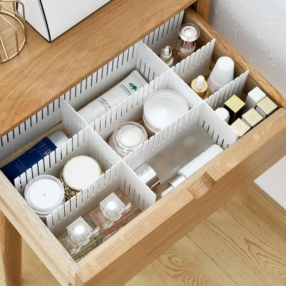 5Pcs Adjustable Drawer Divider Household DIY Combination Partition Board Storage Organizer Space-saving Cabinet Closet Separator thumbnail 5