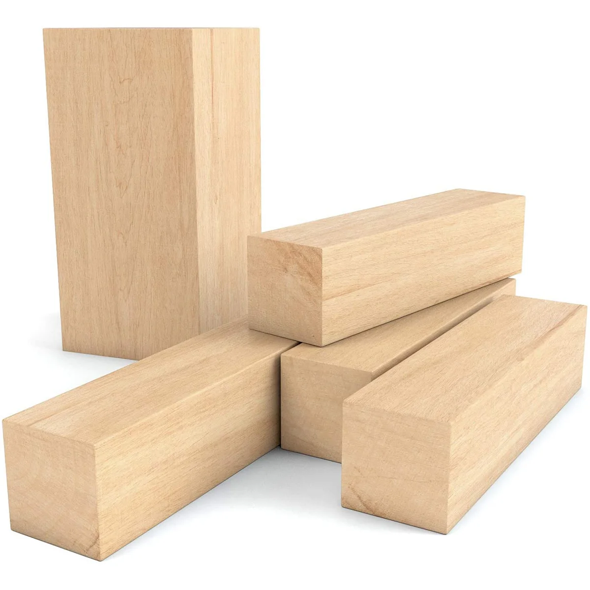 5/6/10/Pcs Basswood Carving Block Natural Cork DIY Wood Crafts Portable Unfinished Wood Block Carving Whittling Art Supplies thumbnail 6