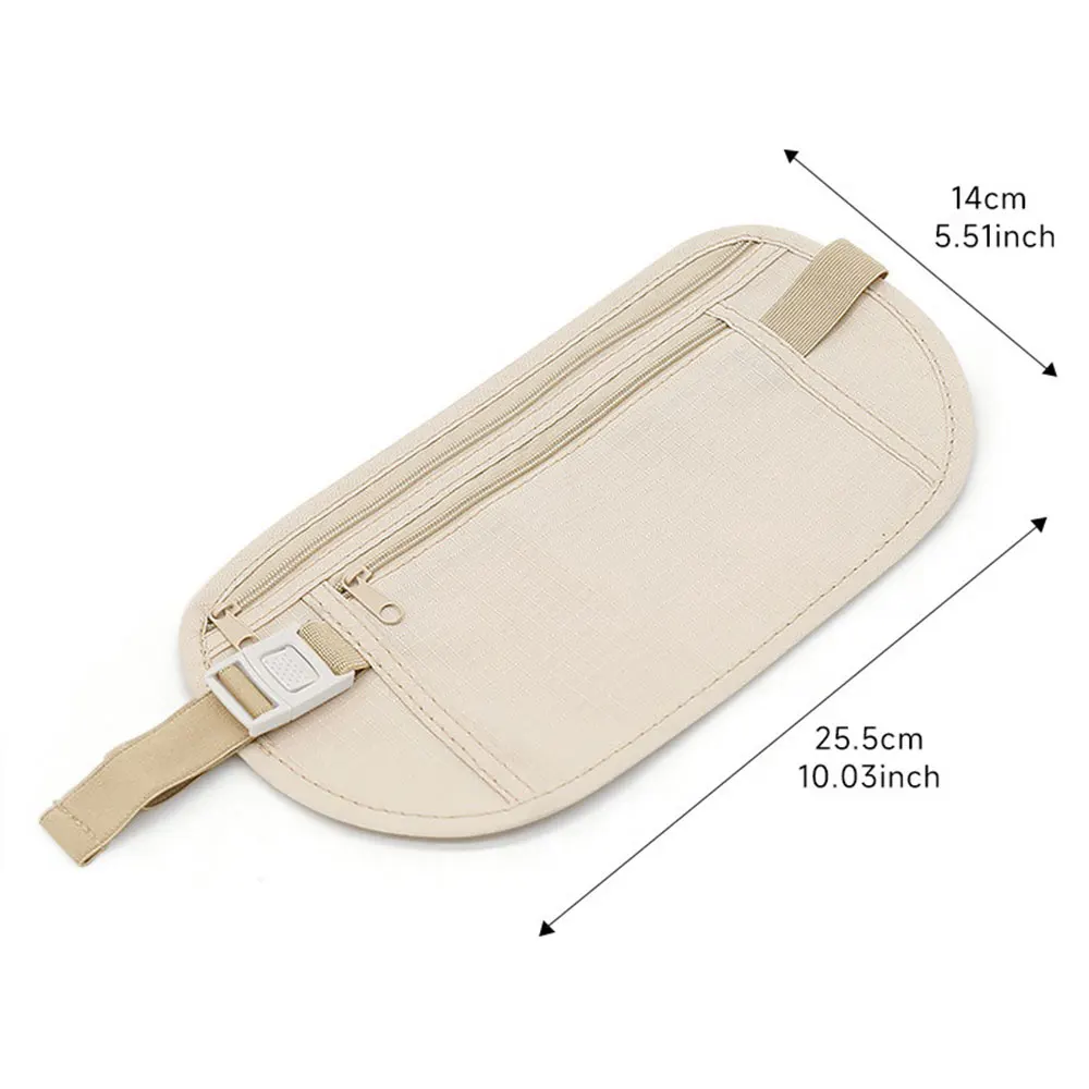 Outdoor Waist Packs Pouch For Passport Hidden Belt Coin Purse Casual Sports Waist Bag Suitable For Running Hiking Cycling thumbnail 4