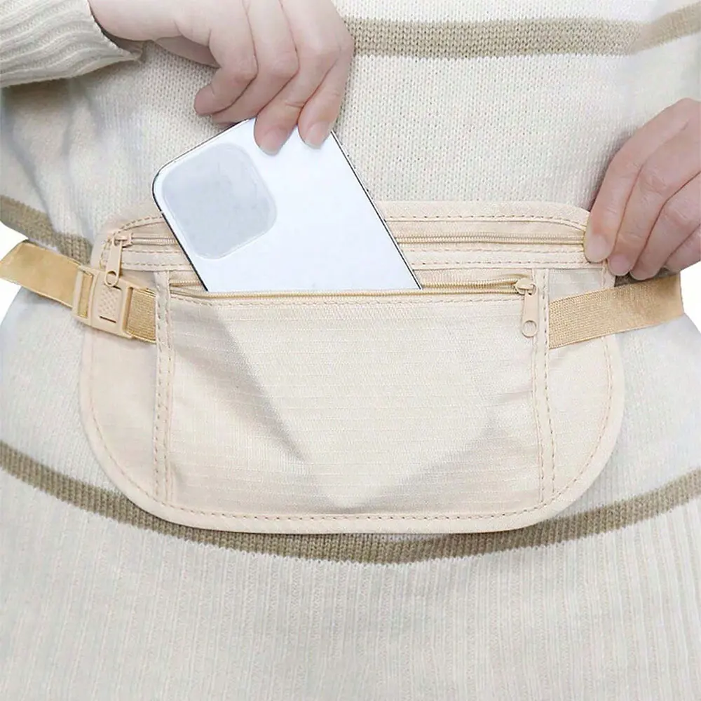 Outdoor Waist Packs Pouch For Passport Hidden Belt Coin Purse Casual Sports Waist Bag Suitable For Running Hiking Cycling thumbnail 6