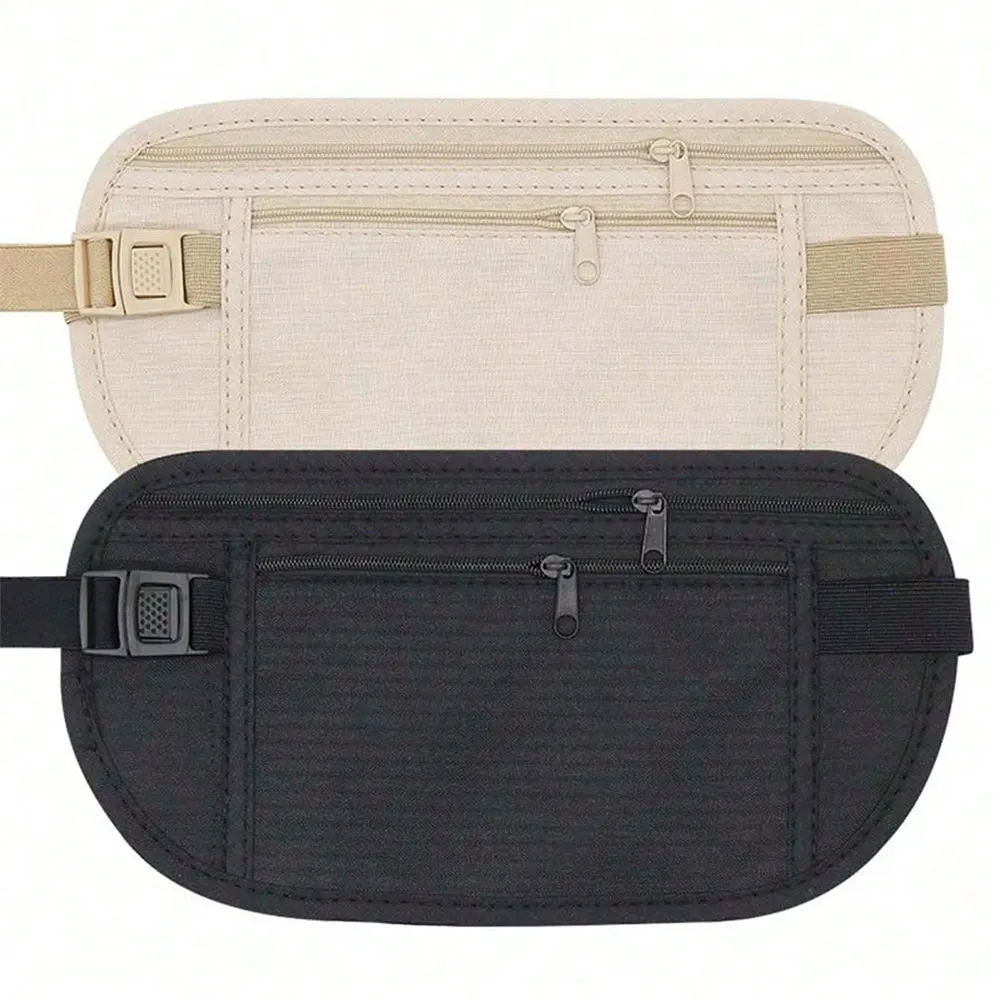 Outdoor Waist Packs Pouch For Passport Hidden Belt Coin Purse Casual Sports Waist Bag Suitable For Running Hiking Cycling