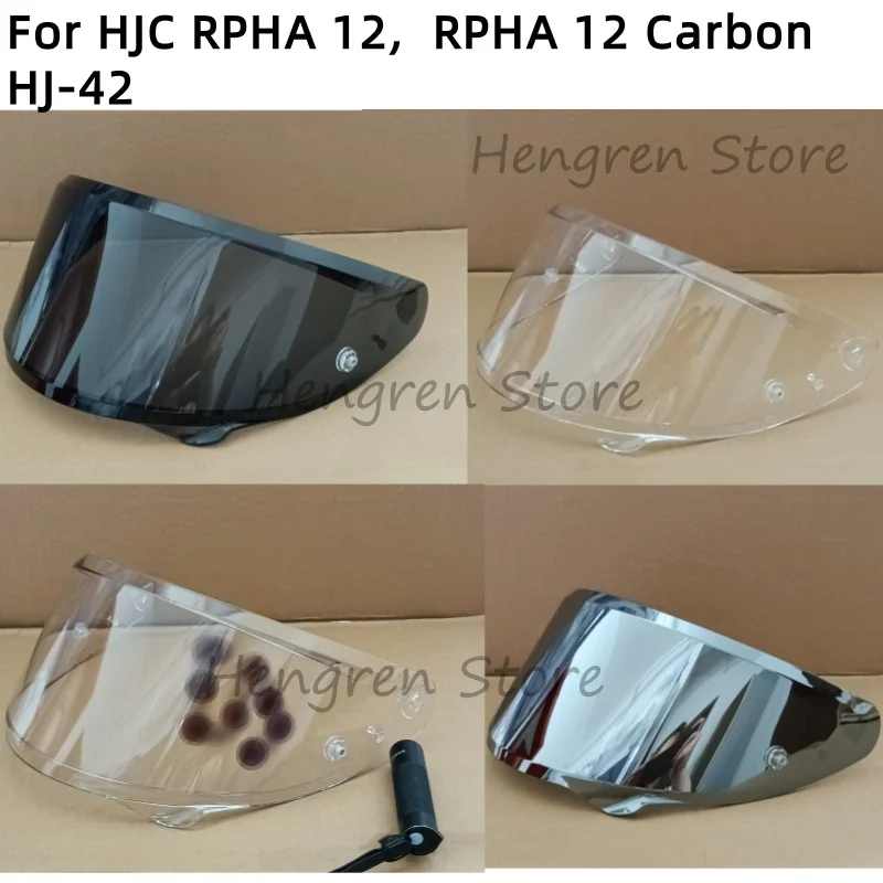 Helmet Visor for HJC RPHA 12, RPHA 12 Carbon HJ-42 HJ 42 Sun Visor Shield Glass Windshield Viewfinder Motorcycle Accessories