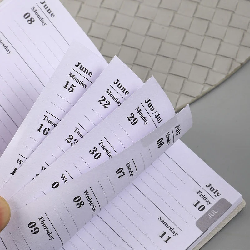 365-Day 2026 Portable A7 Pocket Planner Pu Cover Daily Weekly Schedule Notebook Calendar Journal School Office Supplies Agenda thumbnail 4