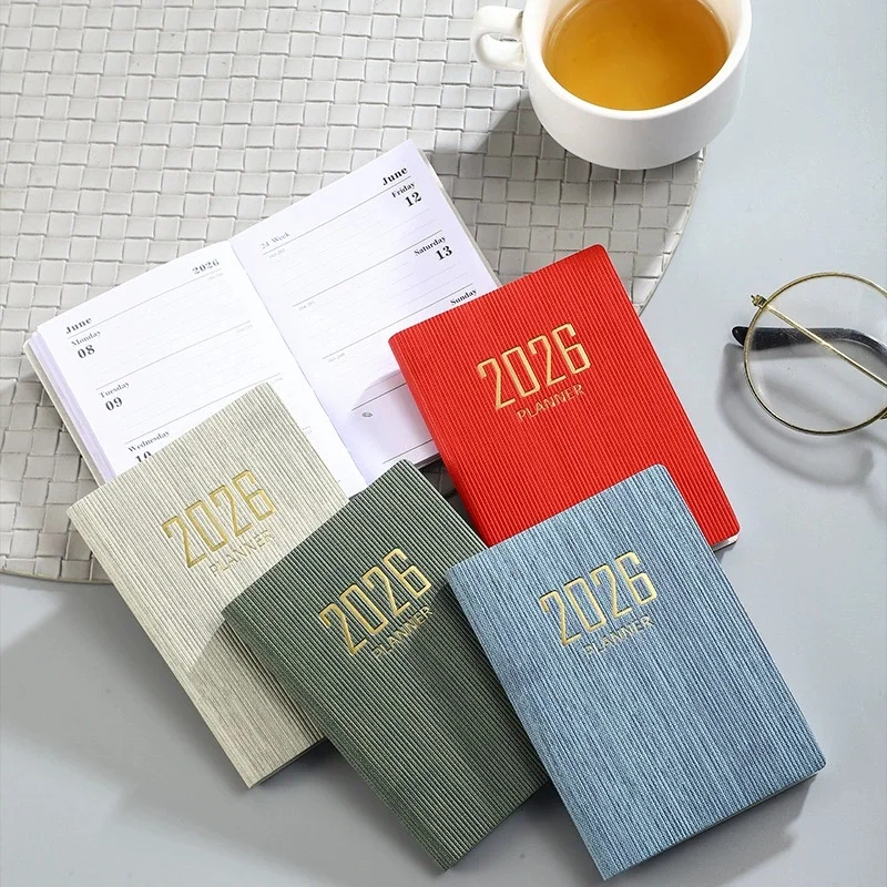 365-Day 2026 Portable A7 Pocket Planner Pu Cover Daily Weekly Schedule Notebook Calendar Journal School Office Supplies Agenda thumbnail 6