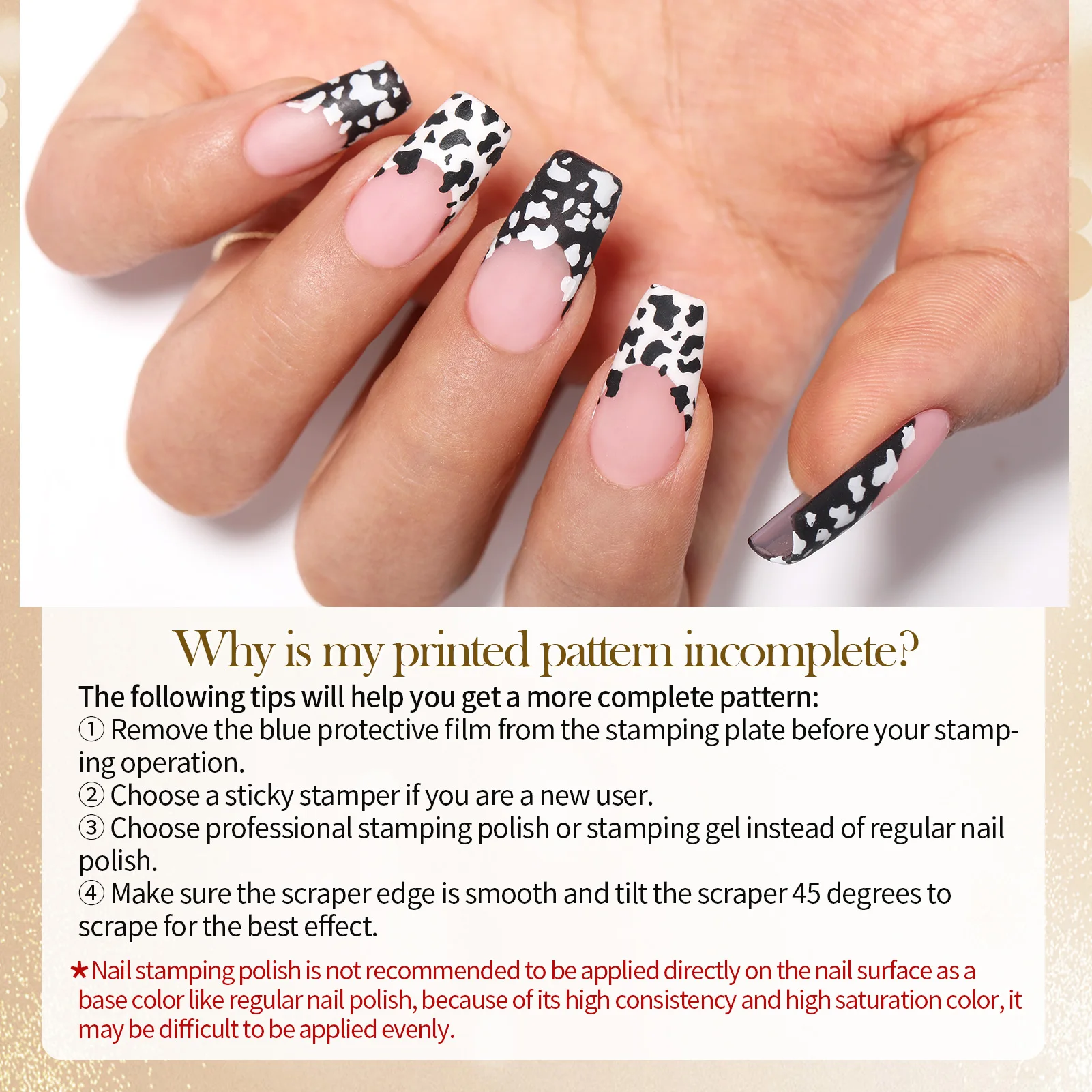 BORN PRETTY 10m Stamping Nail Polish White Black Gold Red Colorful Nail Art Printing Varnish DIY for Nail Plate Design Varnish thumbnail 6