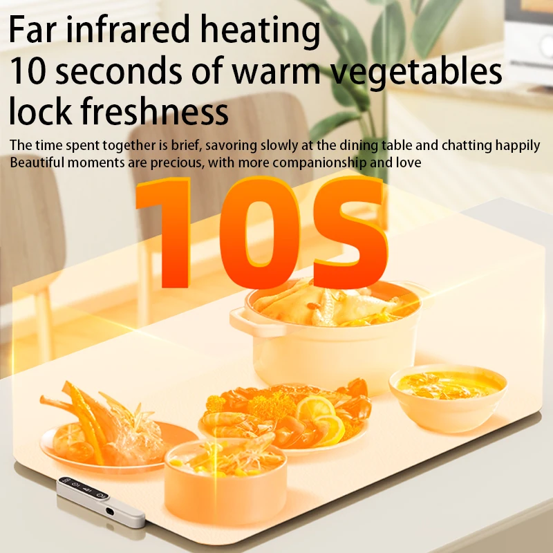 Electric Warming Tray Food Warmer Plate Foldable Portable Smart Food Fast Heating Mat Electric Warming Tray Food Warming Board thumbnail 5