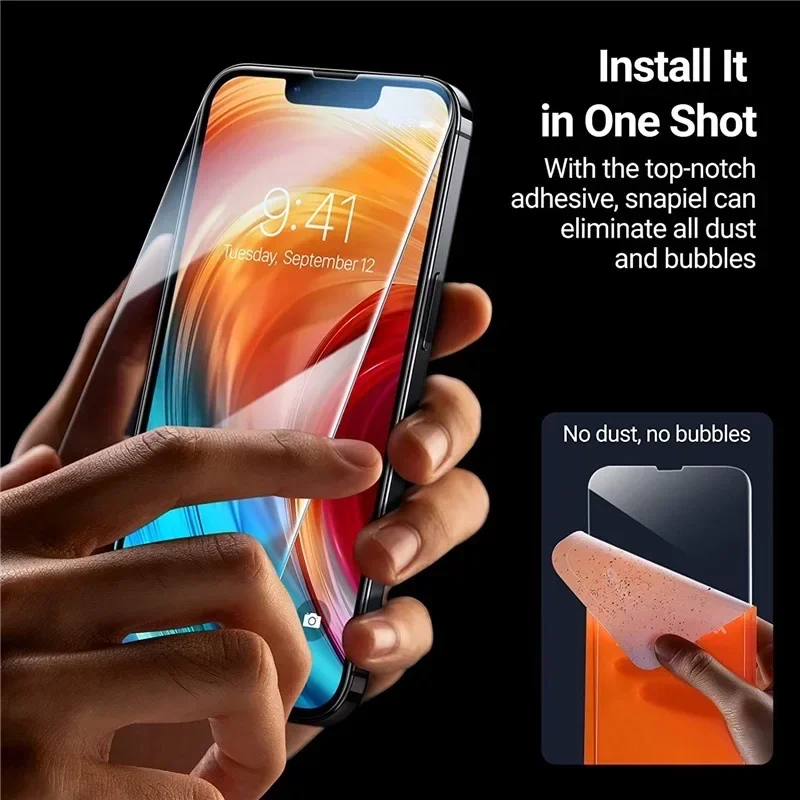 1-5Pcs  Screen Protector Tempered Glass For iPhone X XS XR 11 12 13 14 15 16 17 Pro Max Mini Plus Alr SE 3rd Gen thumbnail 3