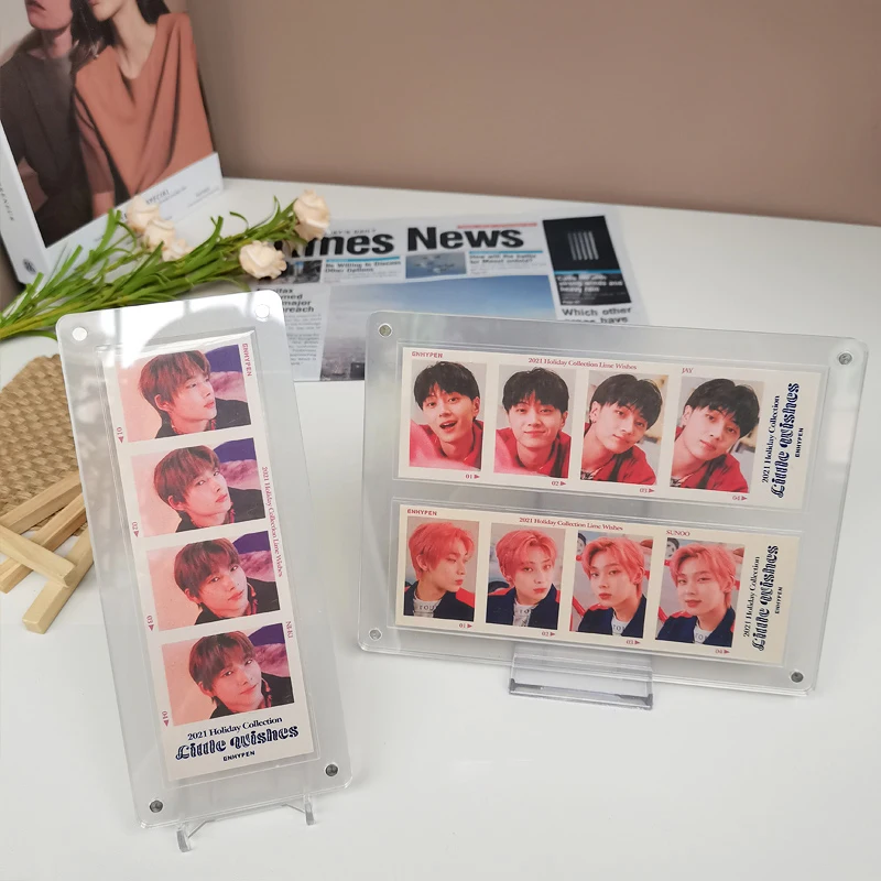 Acrylic Transparent Photo Frame Magnetic Picture Frame Idol Card Display Photocard Stand CD Music Album Collection Rack Ornament thumbnail 6