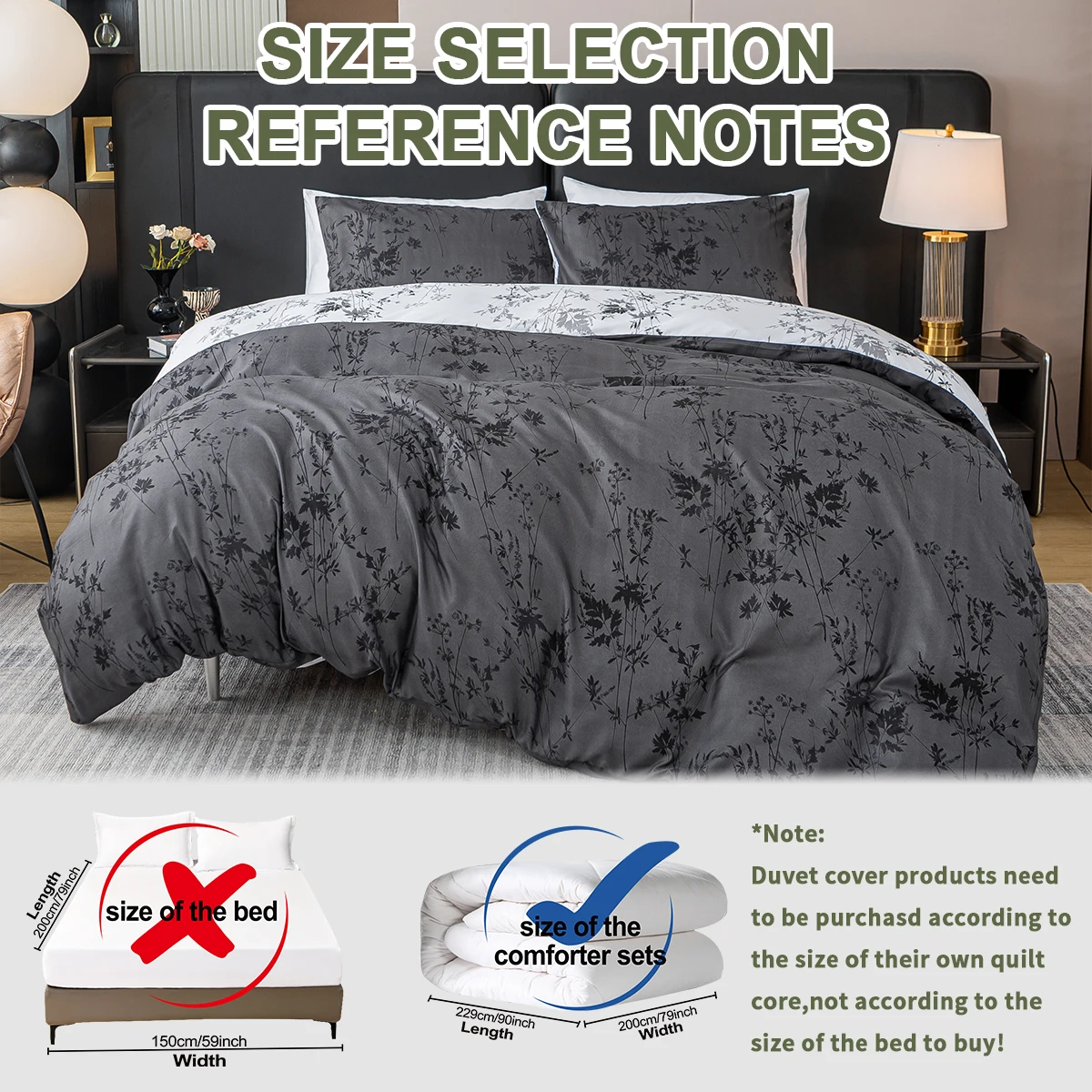 3pcs Zhusheng Kongye Pattern Print Duvet Cover Set, Soft Skin-Friendly Bedding Set Includes 1 Duvet Cover And 2 Pillowcases thumbnail 2