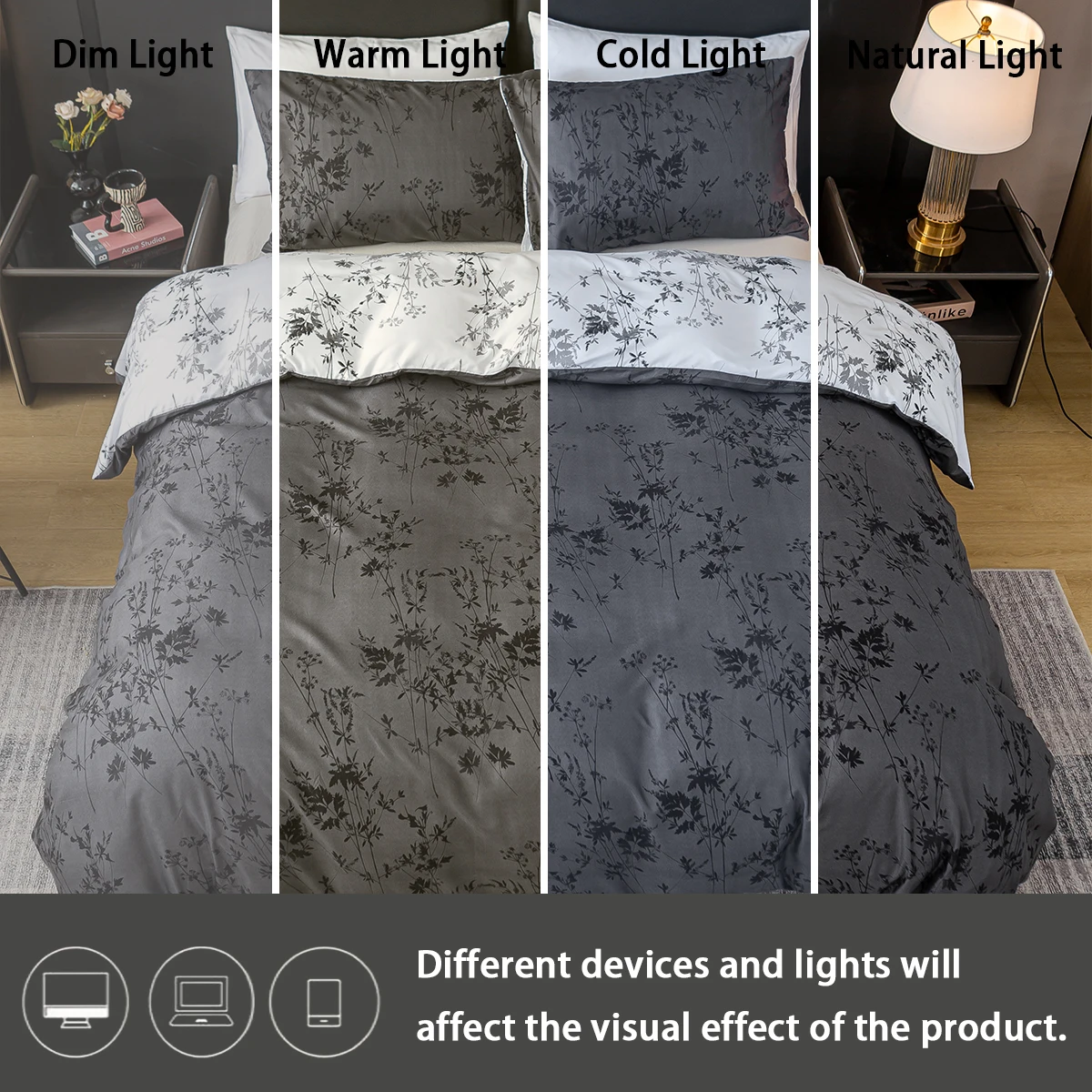 3pcs Zhusheng Kongye Pattern Print Duvet Cover Set, Soft Skin-Friendly Bedding Set Includes 1 Duvet Cover And 2 Pillowcases thumbnail 5