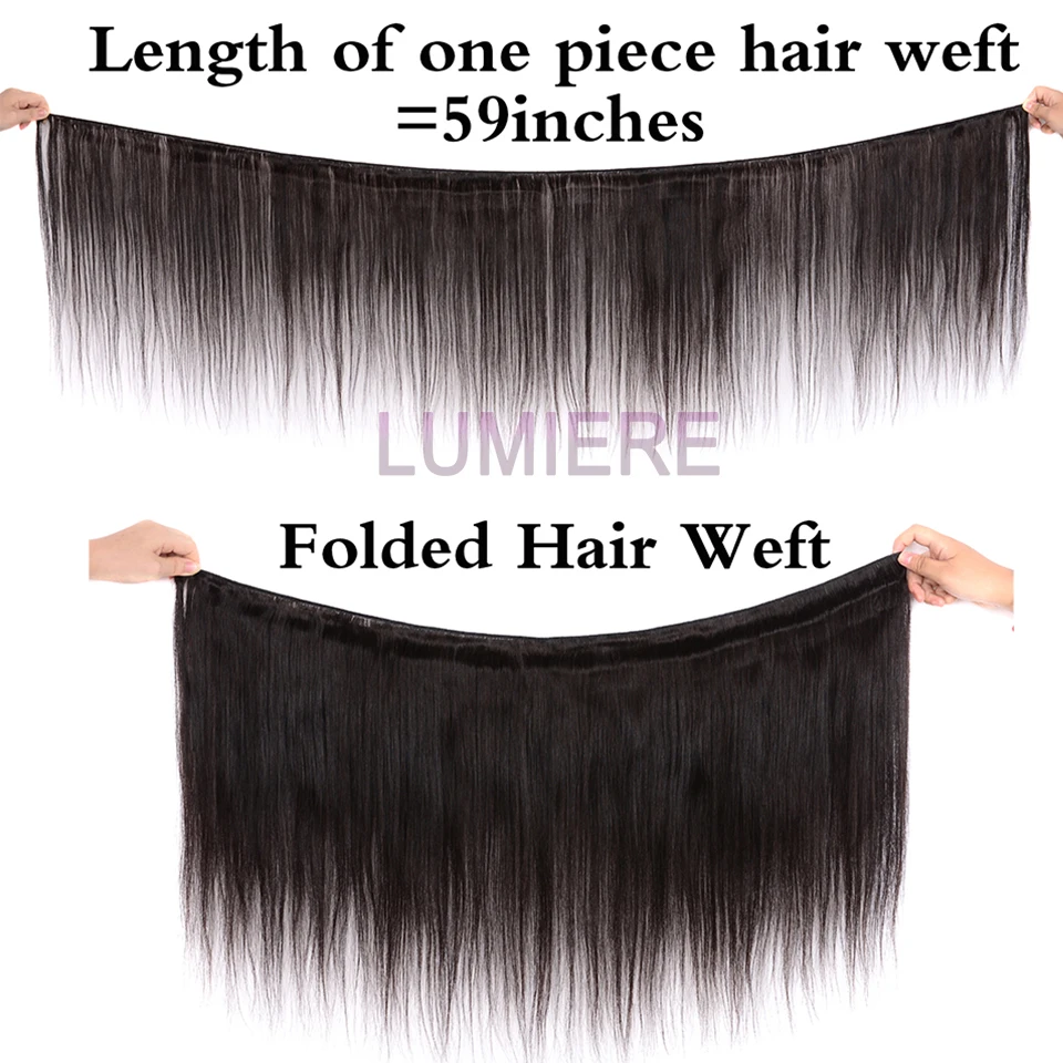 Bone Straight Human Hair Bundles With Closure 6x6/5x5 HD Transparent 100% Raw Virgin Human Hair Weave Extension 2X6 Lace Closure thumbnail 3