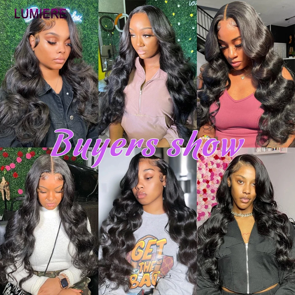 Body Wave Human Hair Bundles with Closure Frontal 5x5 6x6 HD Transparent 100% Virgin Human Hair Weave 3/4 Bundles with Closure thumbnail 5