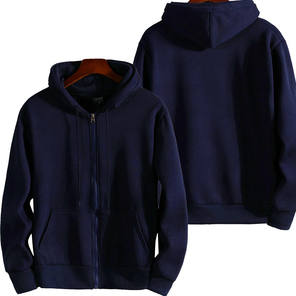 2025 New Fashion Zipper Hoodies Women/Men Fashion Long Sleeve Hooded Sweatshirt Casual Autumn Winter Sportwear Solid Clothes thumbnail 3